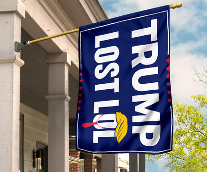 Trump Lost LOL Flag Funny Anti Trump Merchandise Support Biden For President 2024