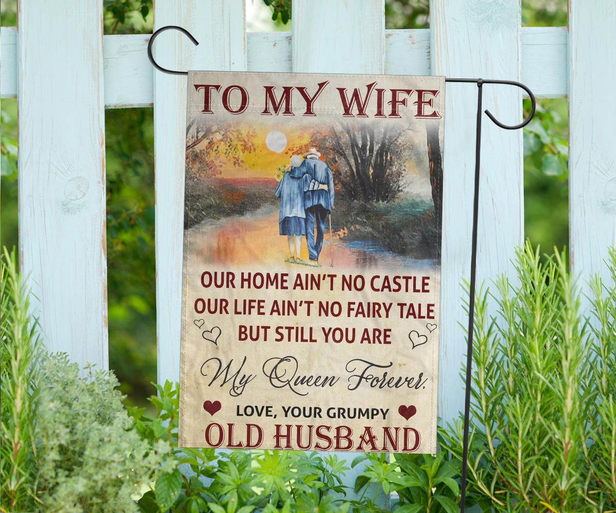 To My Wife Love Your Husband Flag Best Romantic Gift For Wife Online