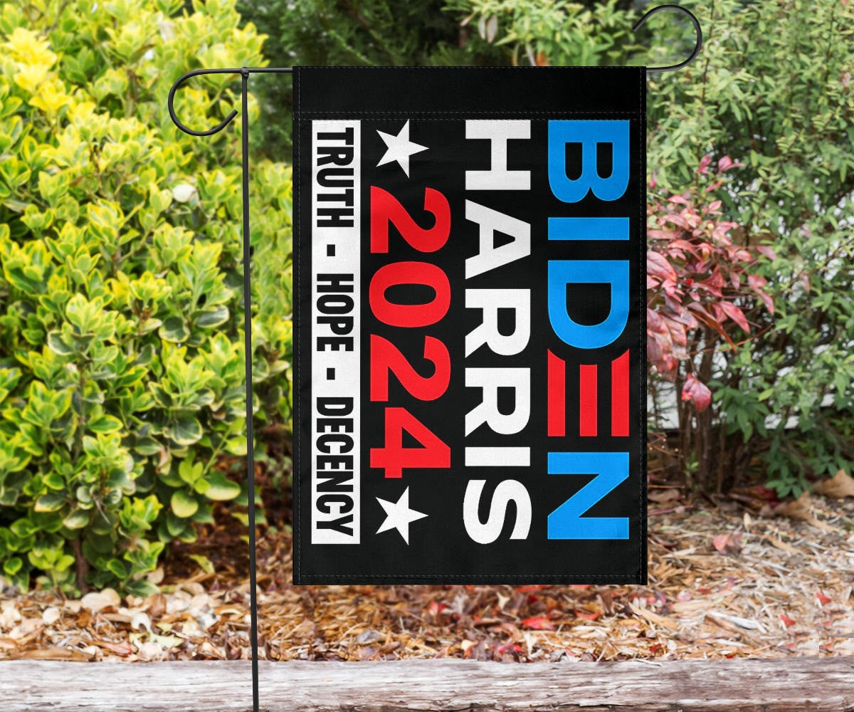 Biden Harris 2024 Truth Hope Decency Flag Vote For Biden Harris Merch 2024 Election