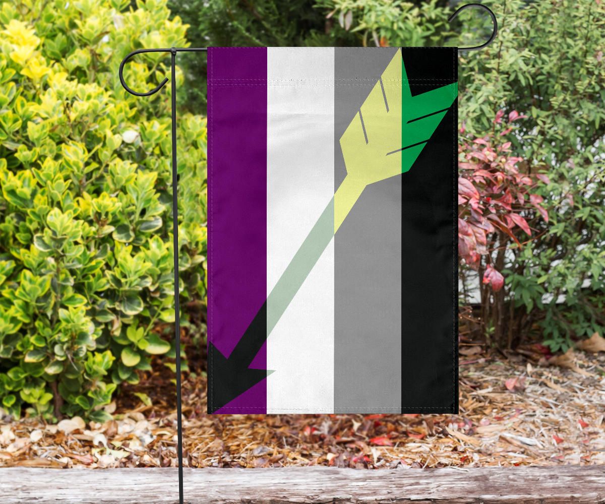 Aroace Flag Arrow Aromantic Asexual Pride Flag Outdoor Decoration LGBT Merch