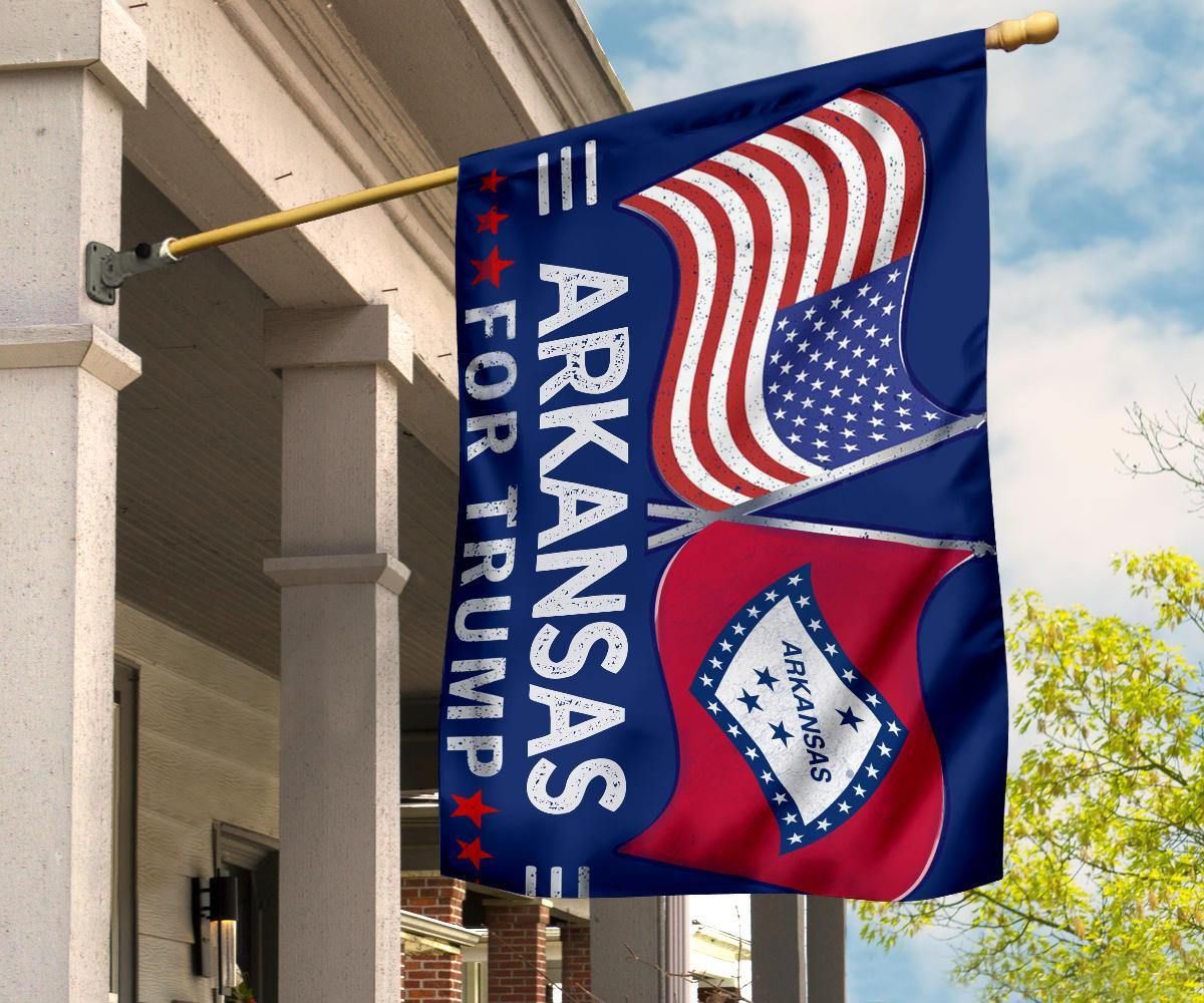 American Arkansas Flags Support for President