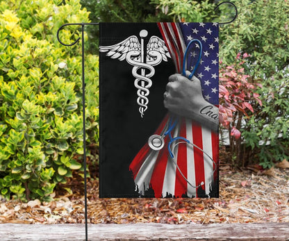 CNA Inside American Flag Certified Nurse Assistant Flag Nurse Graduation Gifts Pride Flag