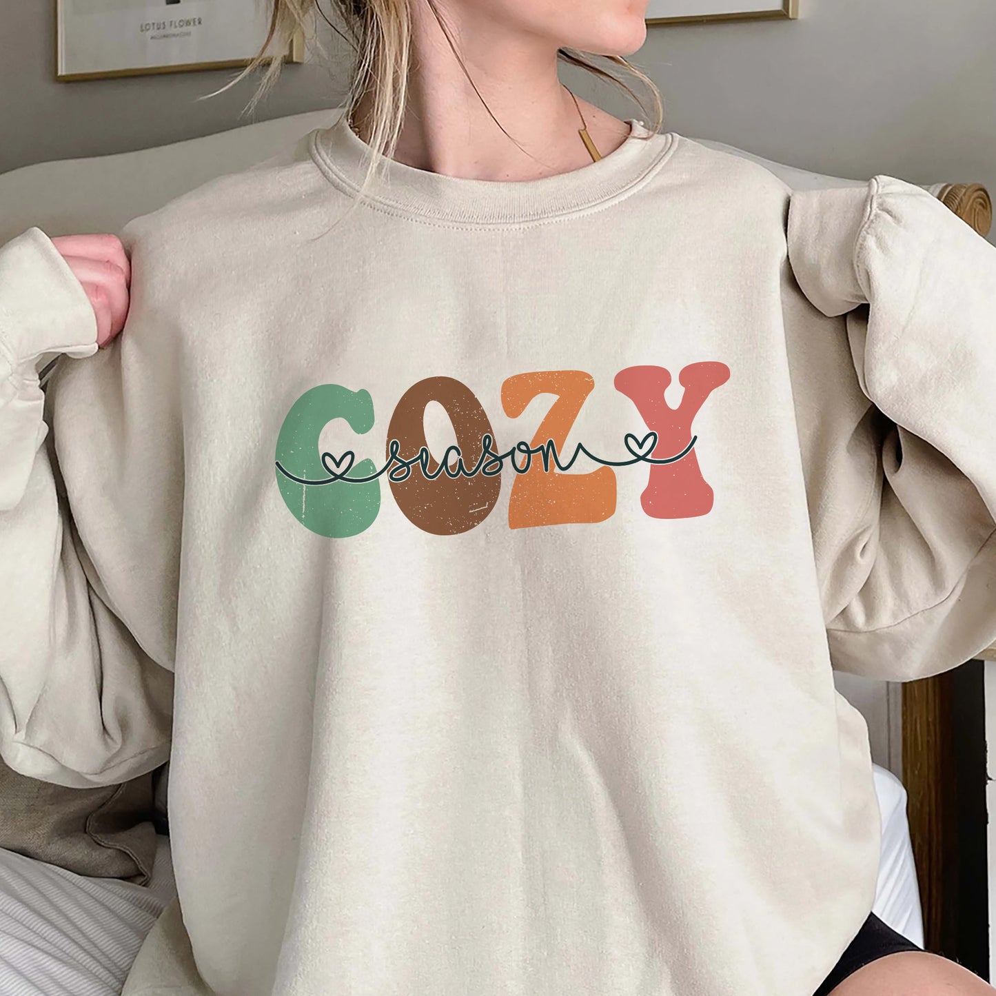 Cozy Season Sweatshirt, Trending Unisex Tee Shirt, Get Cozy Sweatshirt, Womens Fall Sweaters, Fall Graphic Tee, Women Fall Sweatshirt Hoodie