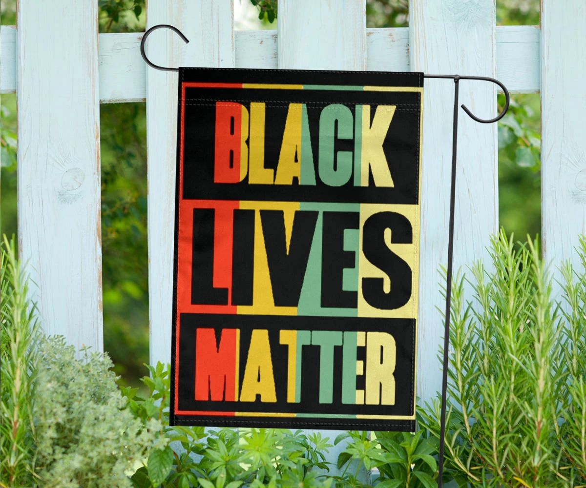 Black Lives Matter Flag African Black History Month Flag Garden Decor