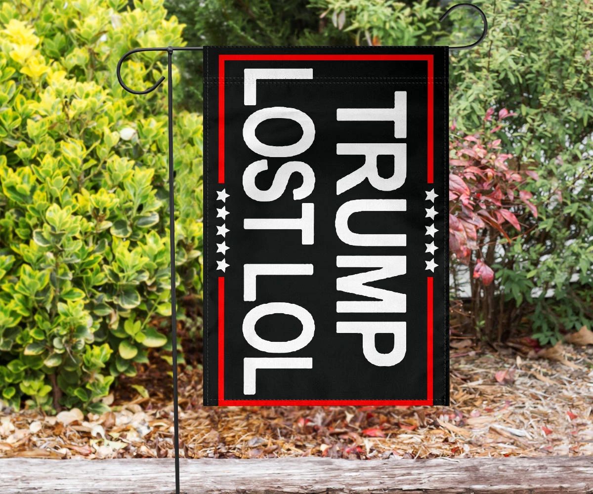 Trump Lost Flag Lol Funny Anti Trump Flag Merchandise Indoor Outdoor Decor