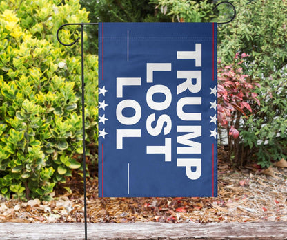 Trump Lost Lol Flag Trump Loser Biden Won Elections Flag Merch Outdoor Decorative