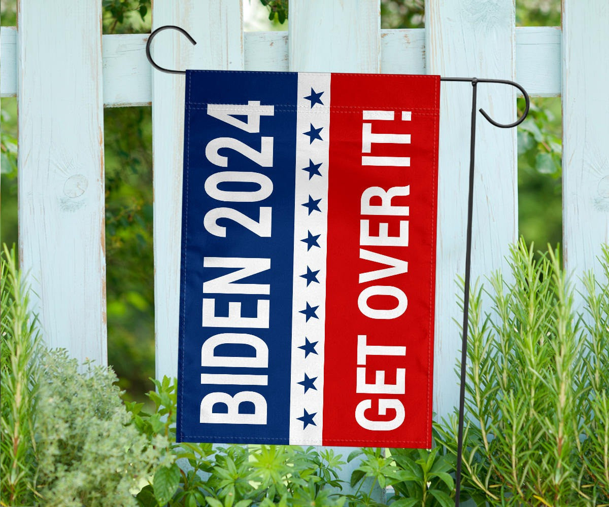 Biden 2024 Get Over It Flag Supporters Joe Biden Campaign Merchandise