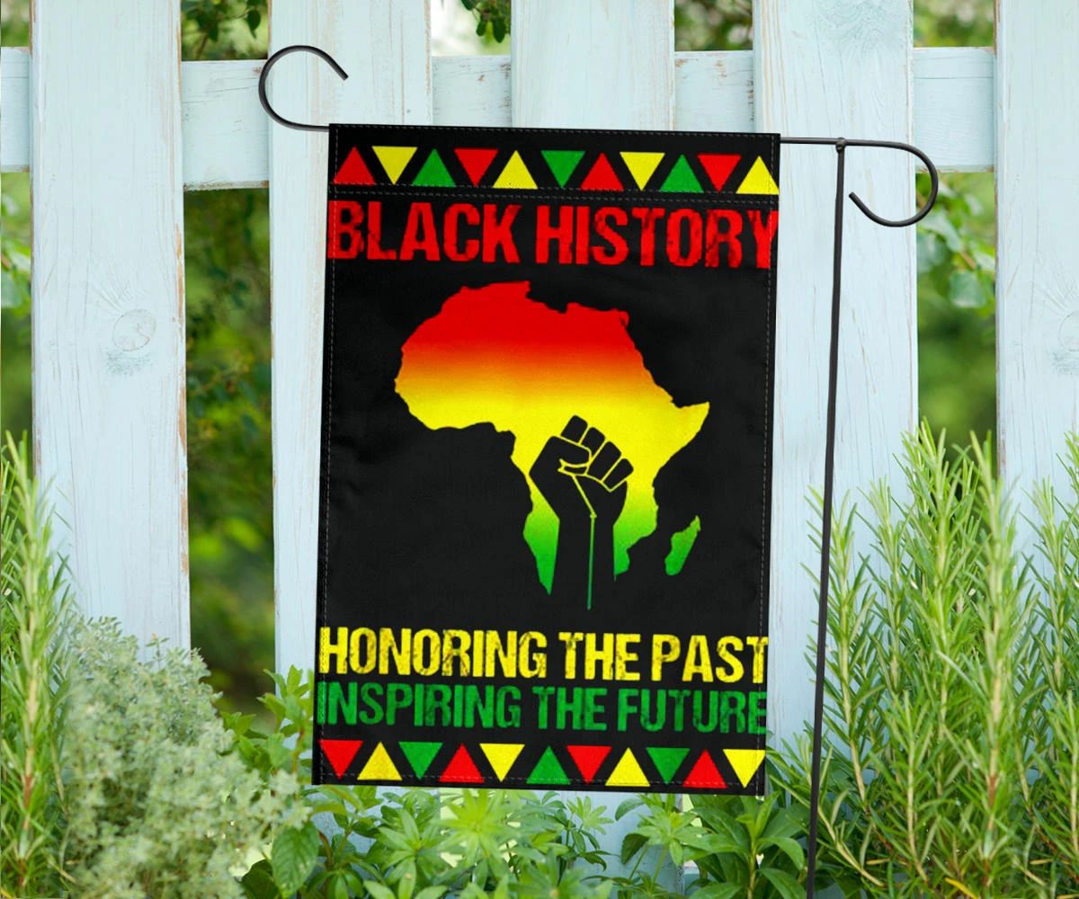 Black History Flag Honoring The Past Inspiring The Future Black History Month Flag Decor