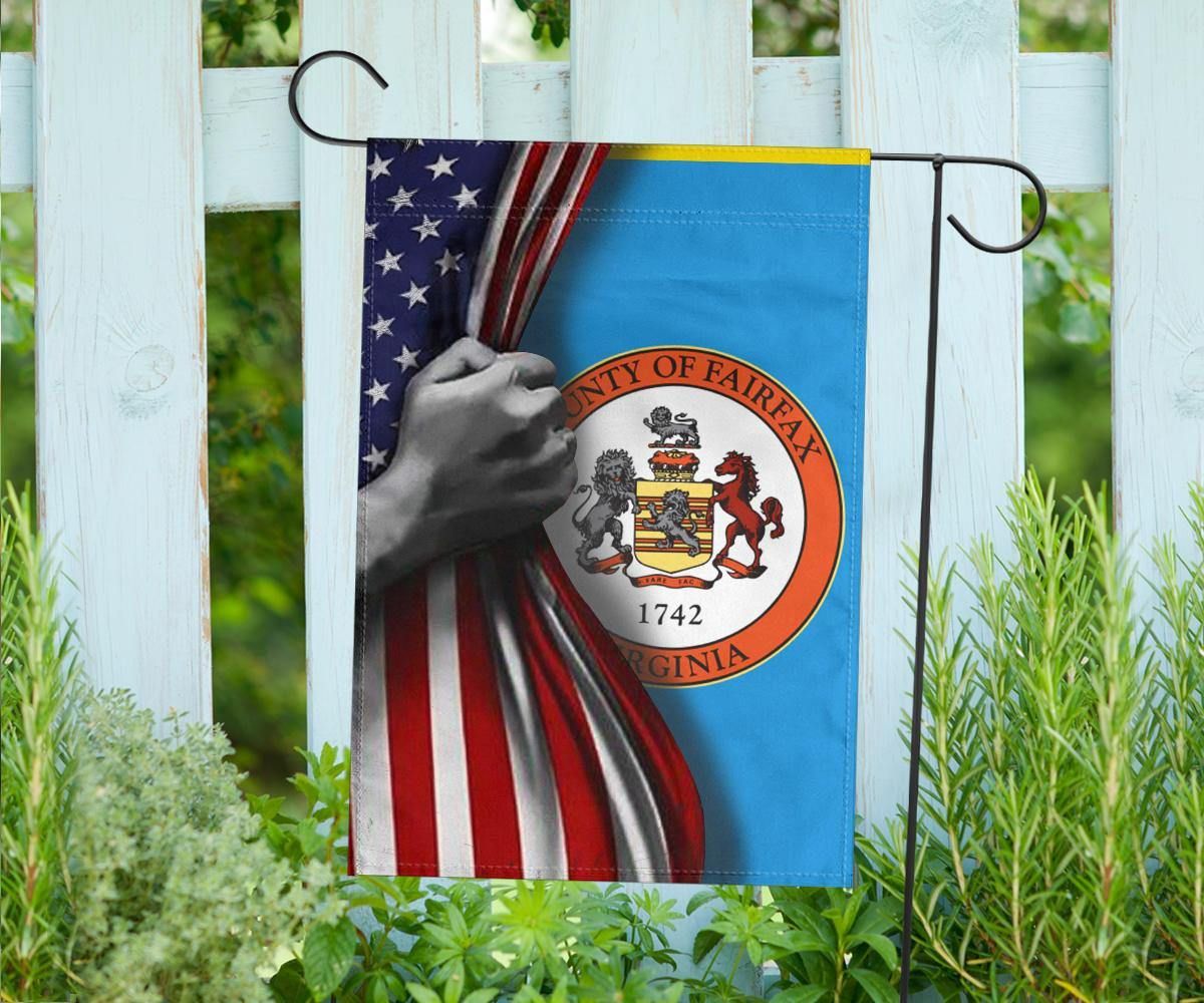 American Fairfax County Flag State Of Virginia Flag Lawn Decor