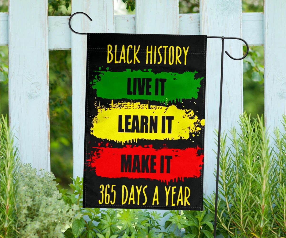 Black History Flag Black History Month Flag Red Black Green African American Month Decor