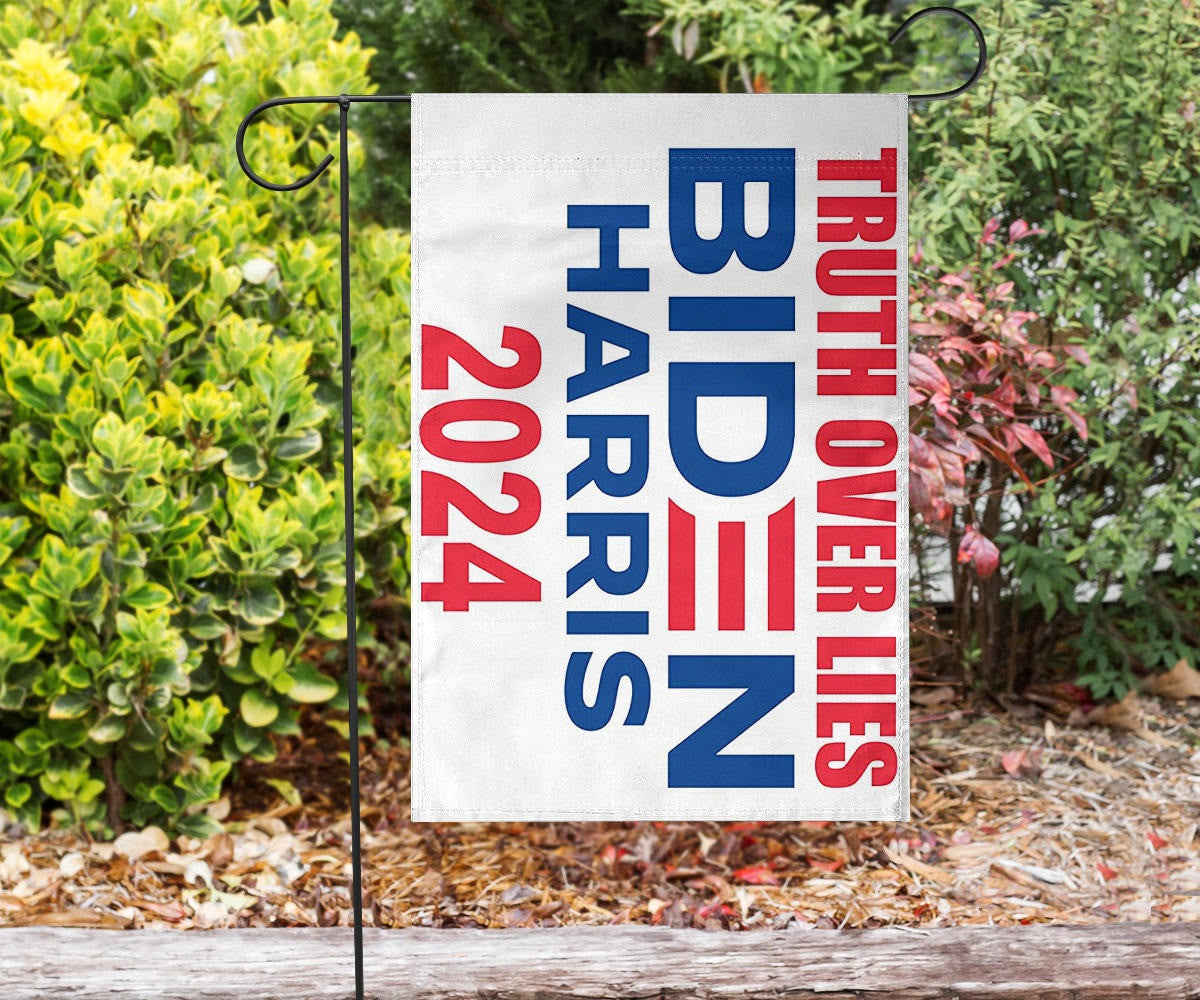 Truth Over Lies Biden Harris 2024 Flag Supporters Biden Harris Political Flag For Democrats