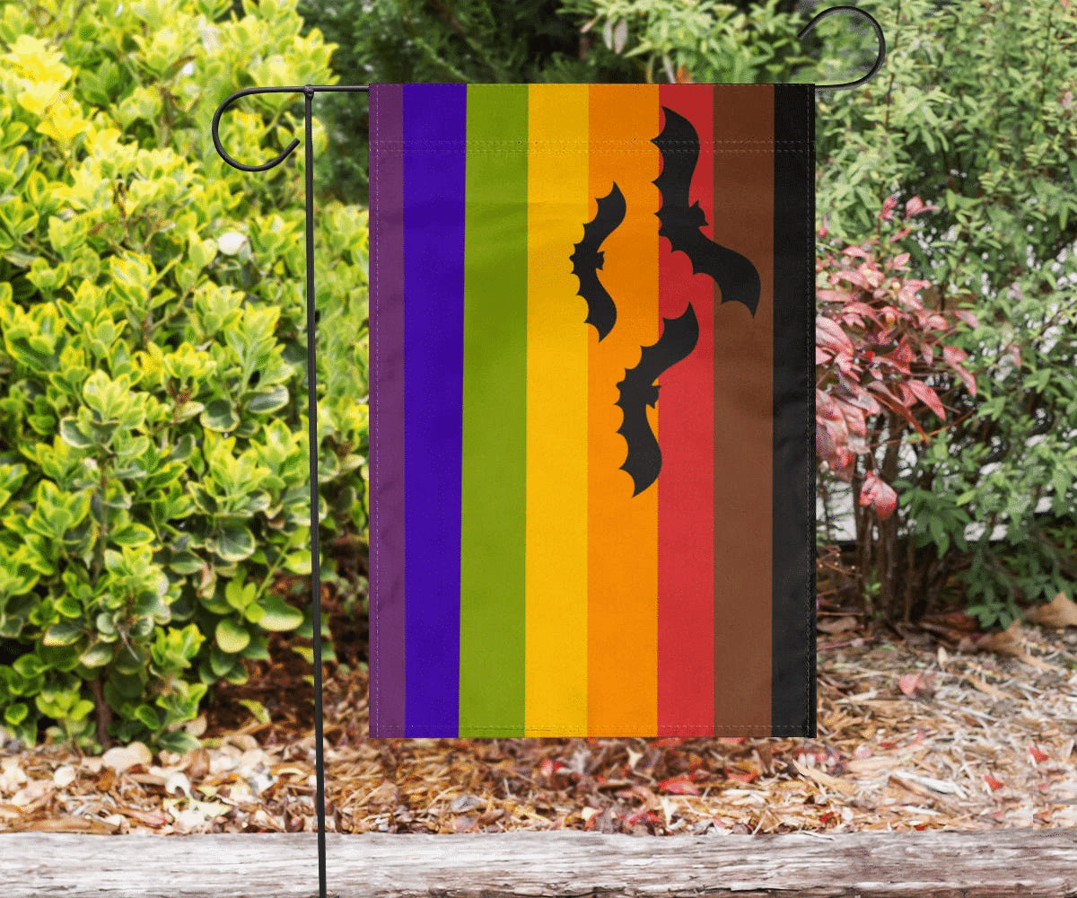 Halloween Pride Flag Bat Philadelphia Pride Flag Halloween Theme Decorations