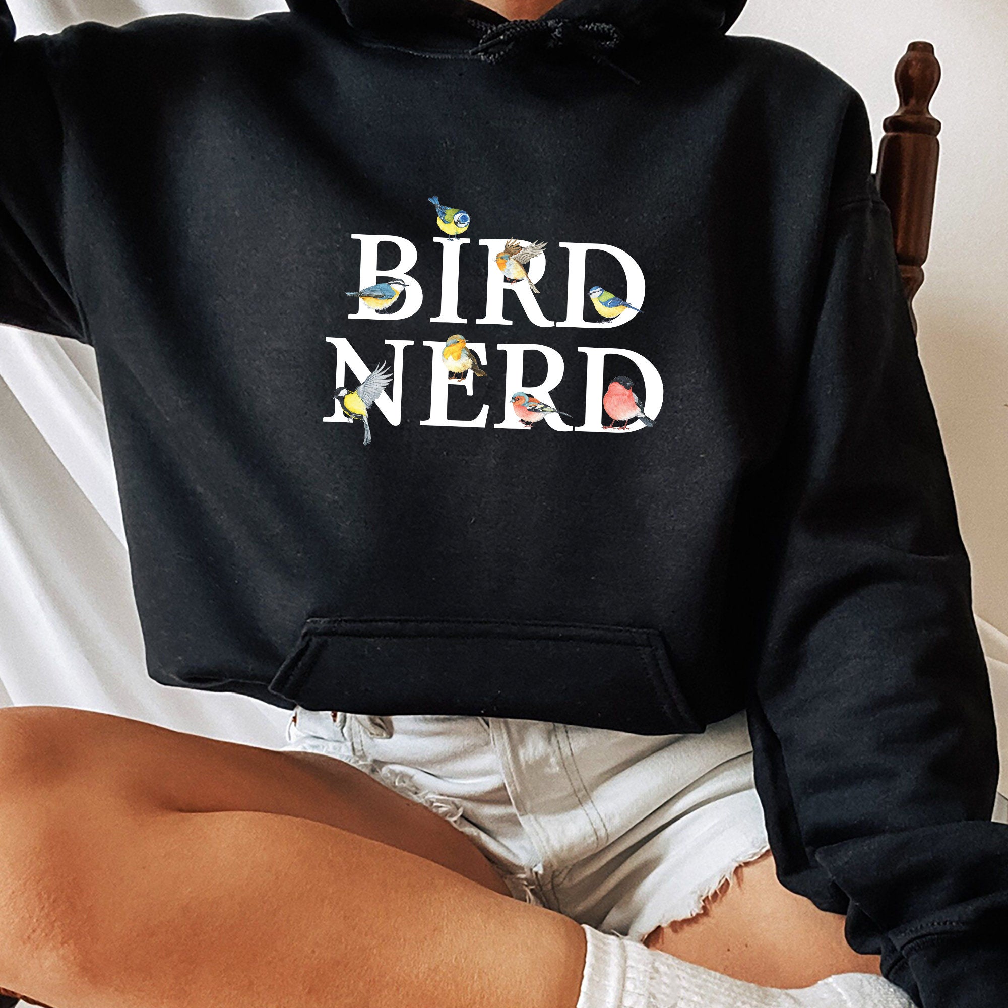 Trending Unisex Tee Shirt, Unique Shirt Gift, Funny Bird Watcher Shirt, Bird Watching Hoodie, Gift for Bird Lover Sweatshirt