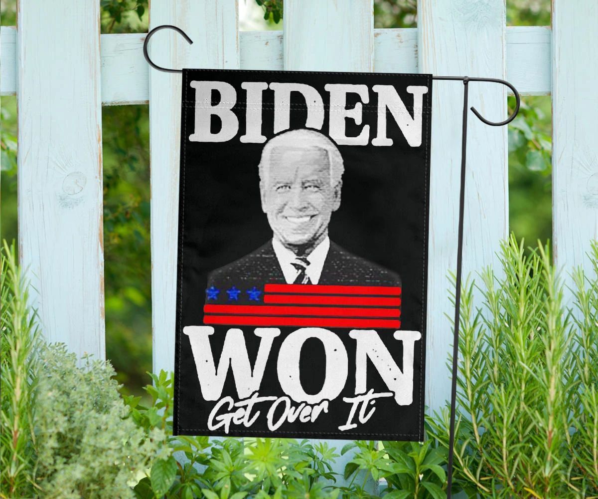 Biden Won Get Over It Flag Trump Lost Lol Flag Loser Trump Biden Harris Merch