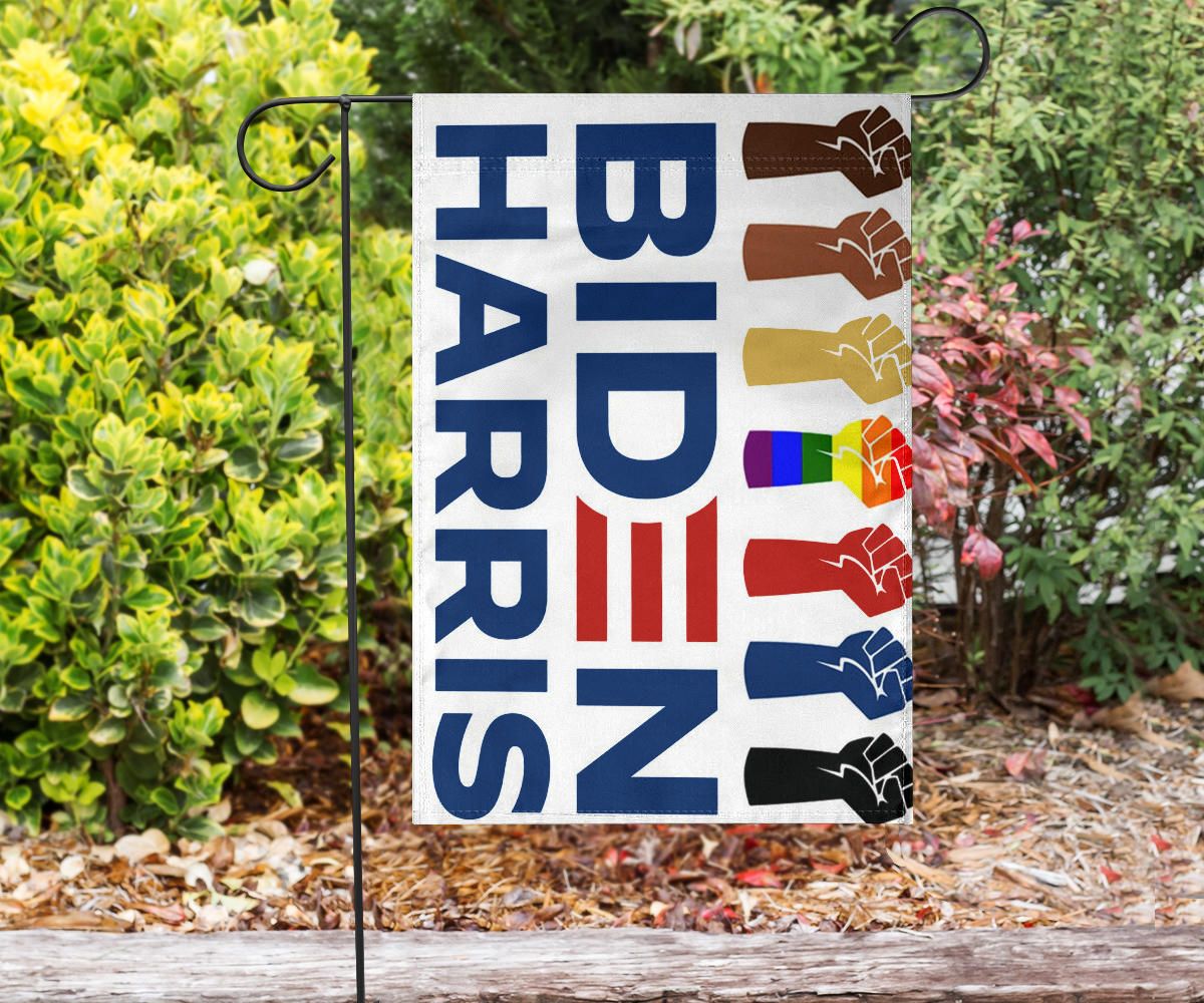 Biden Harris Flag LGBT Voting Biden Campaign 2024 Support BLM Justice Sign Harris Liberal