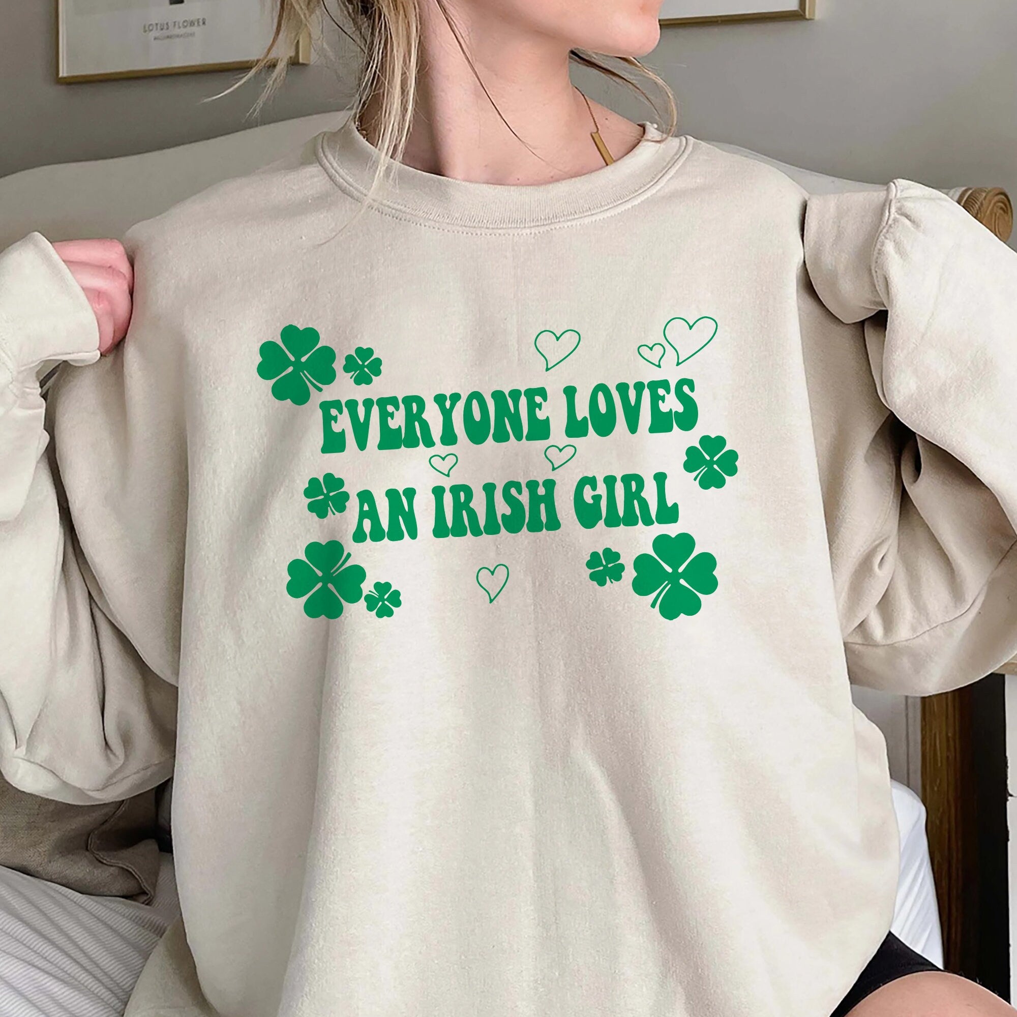 Everyone Loves an Irish Girl Women's Shirt, St. Patrick's Day T-shirt, Irish Celebration Outfit Style, Trending Shirt Gift For Her