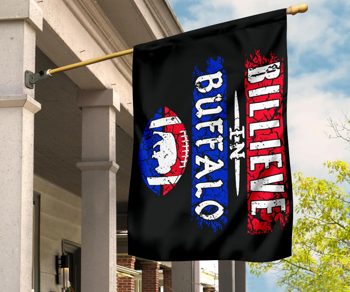 Bills Mafia Flag Billieve In Buffalo Bills Vintage Old Retro Flag For Fan