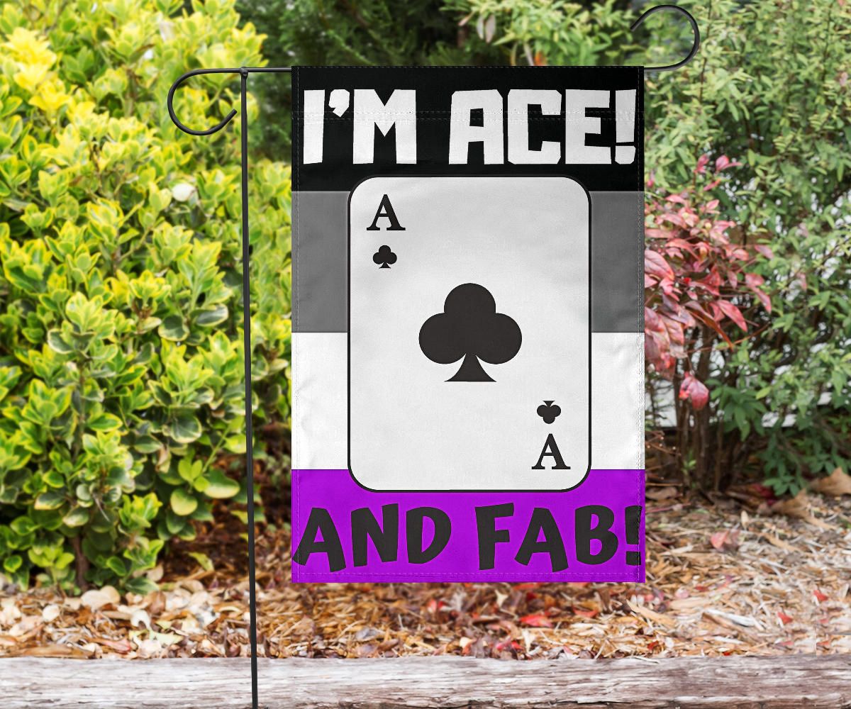 Asexual Flag I'm Ace And Fab International Asexuality Day Ace Flag LGBT Pride Parade