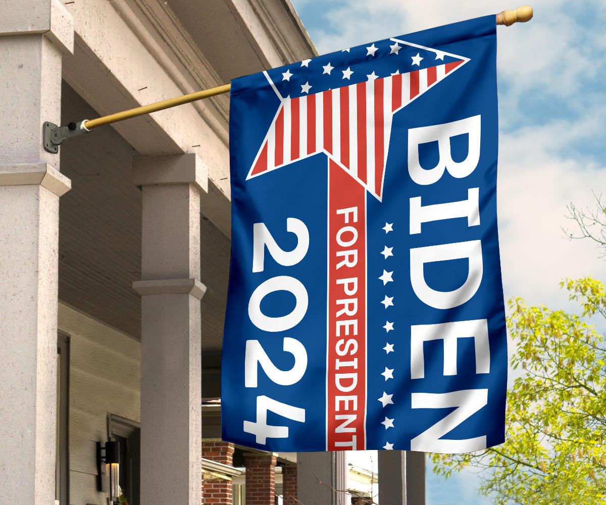 Biden For President 2024 Flag Joe Biden 2024 Flag For Supporters Presidential Election