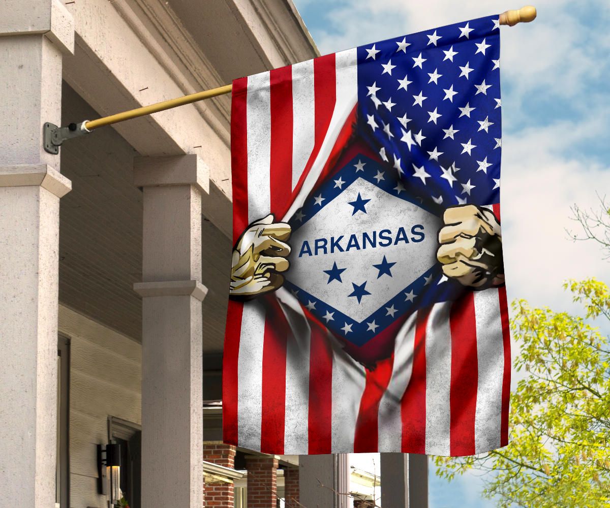 Arkansas American Flag Fourth Of July Flag Patriotic Gift