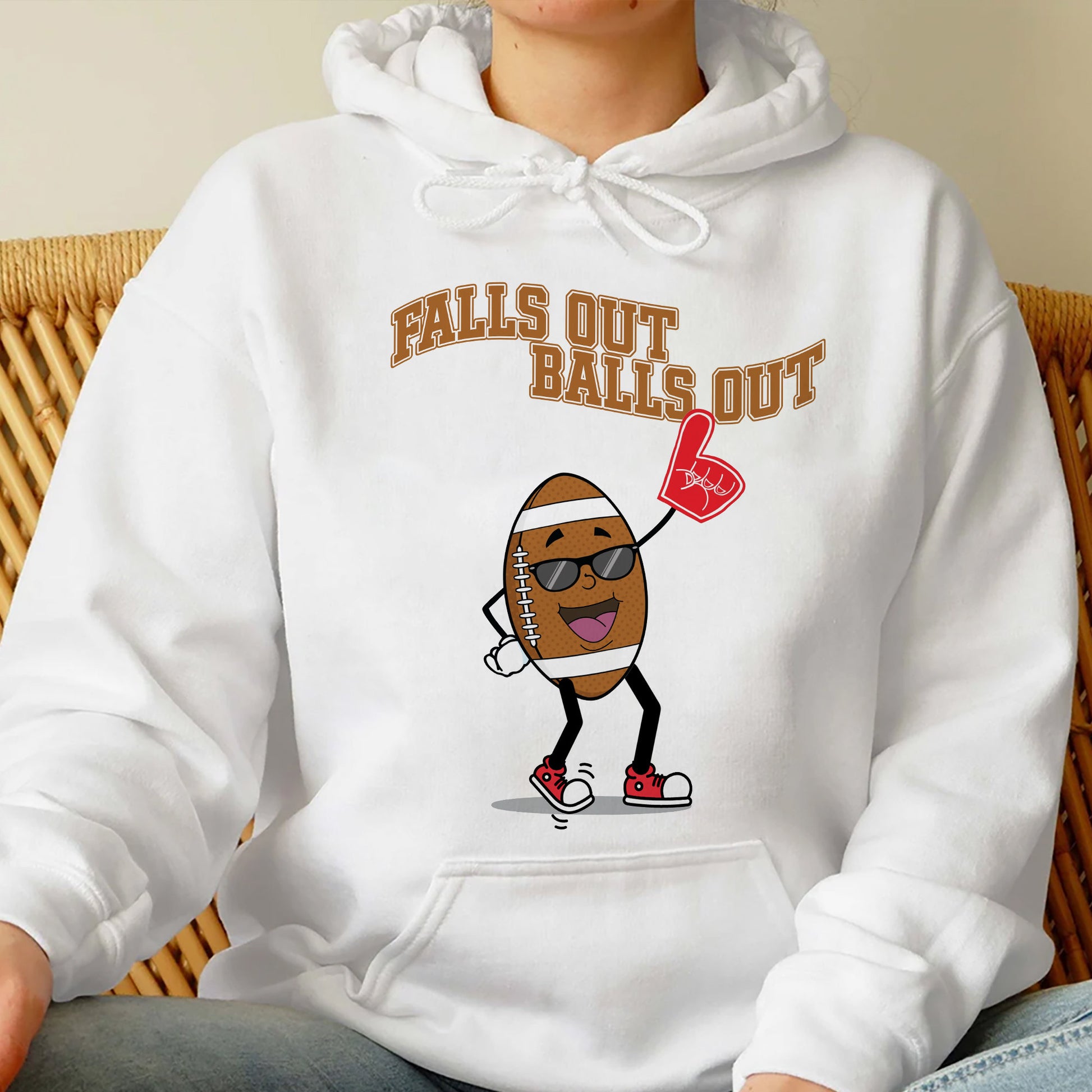 Falls Out Balls Out Football Shirt, Retro Fall Vintage Shirt, Thanksgiving Retro Fall Shirt, Fall Football Tshirt, Unisex Sweatshirt Hoodie