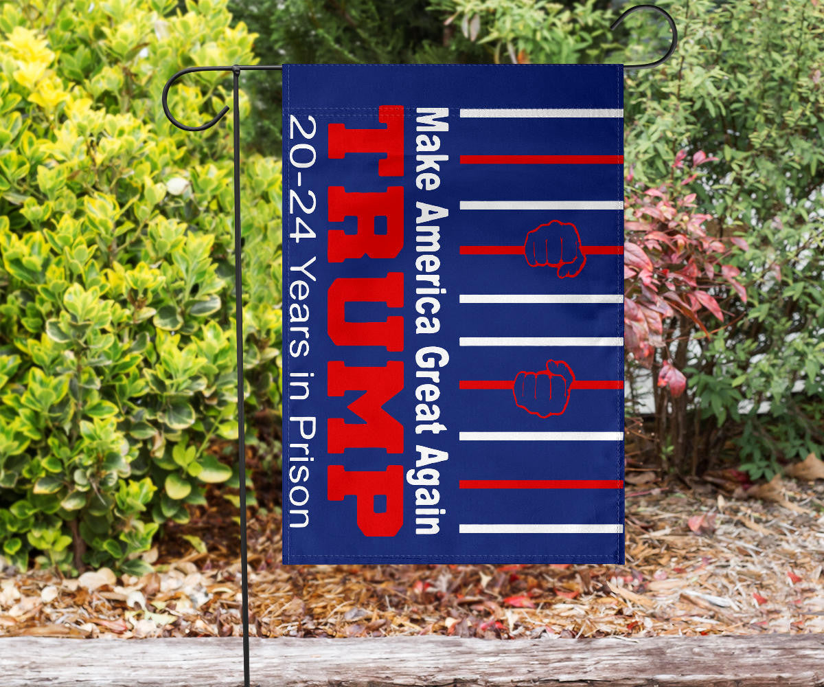 Trump 20-24 Years In Prison Yard Sign Make America Great Again Lock Him Up Anti-Trump Merch