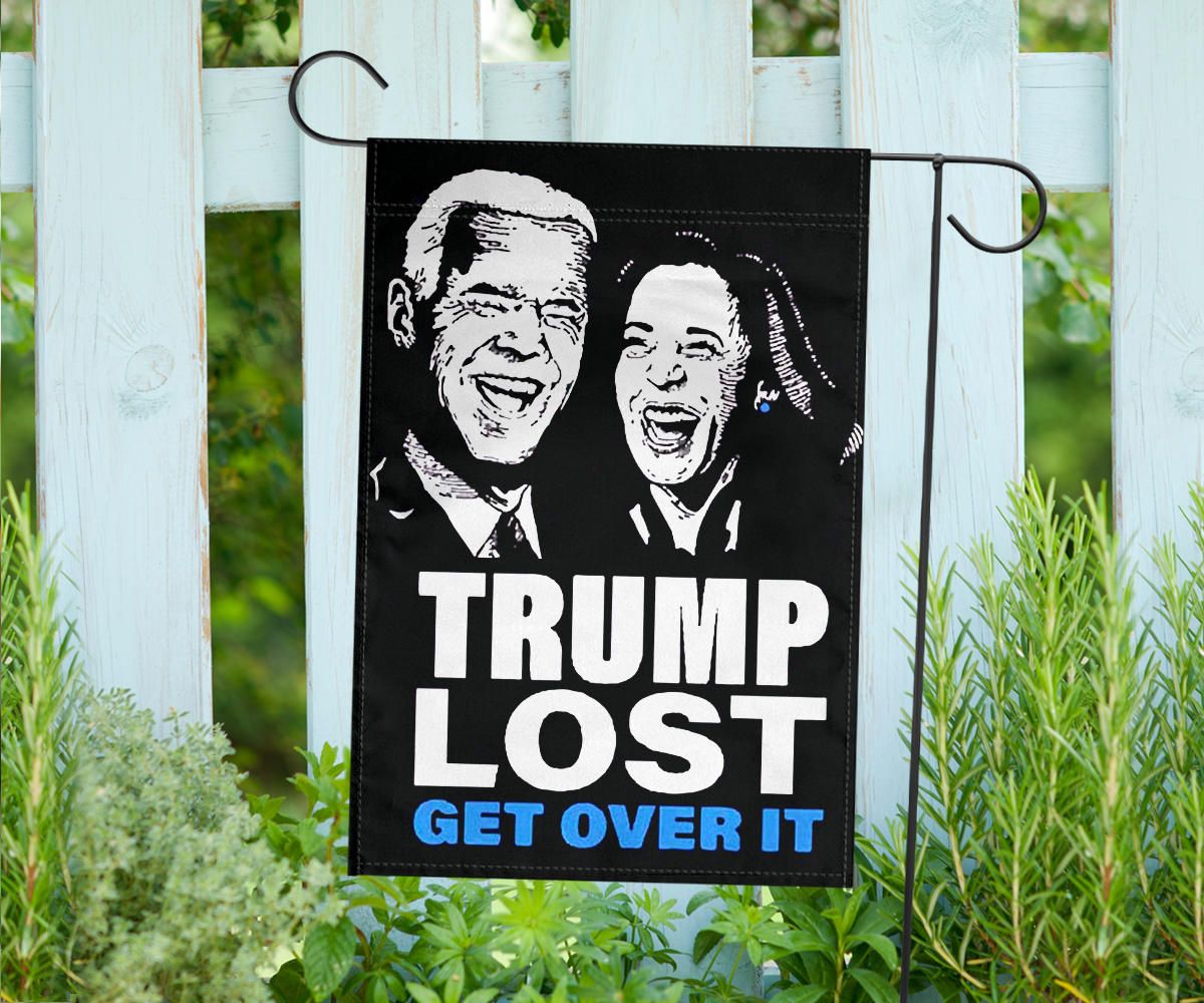 Trump Lost Lol Flag Trump Lost Get Over It Biden Harris Merchandise Funny Anti Trump