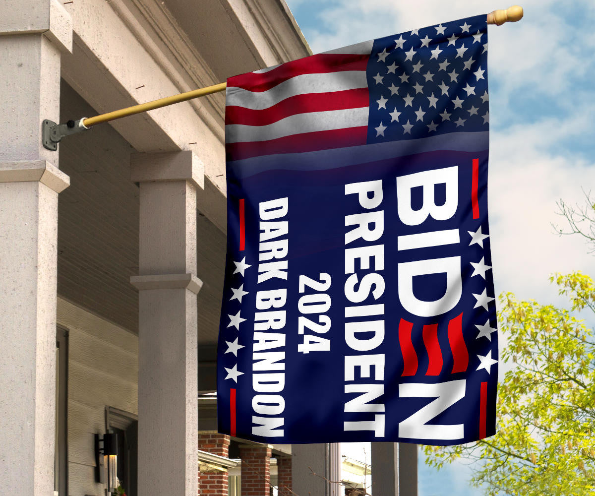 Biden President 2024 Dark Brandon Flag Joe Biden Campaign Merchandise