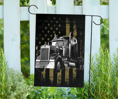 Truck Flag American Flag Indoor Outdoor Decor Gift Ideas For Trucker Truck Drivers