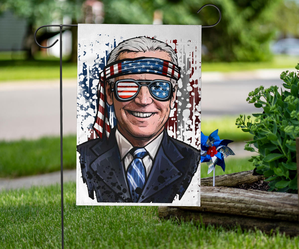 Biden 2024 Flag Patriotic Joe Biden With Sunglasses Election Campaign Merch Banner