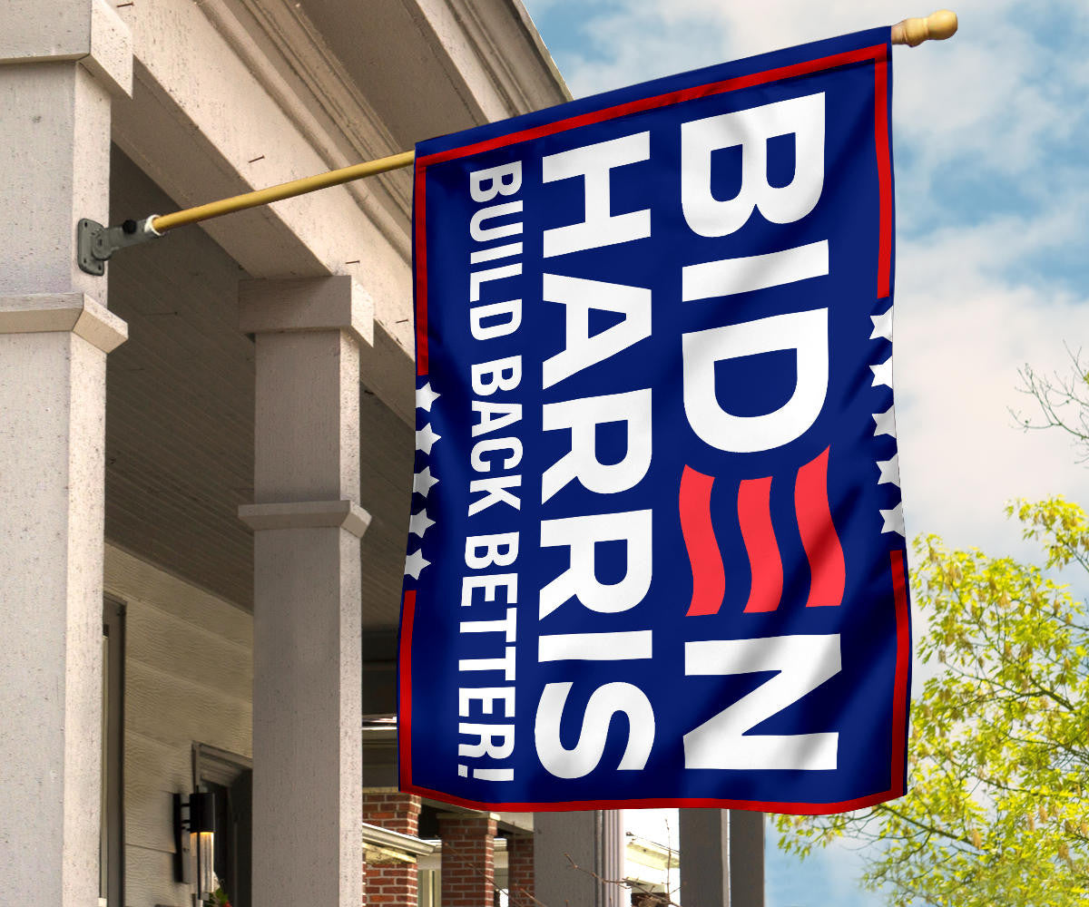 Biden Harris 2024 Flag Biden Harris Build Back Better Flag Political Merch