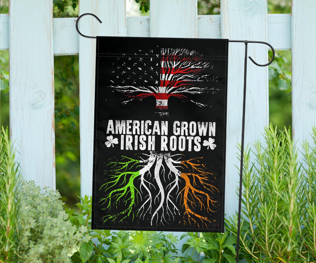 American Grown With Irish Roots Ireland Flag St Patrick's Day Decorations