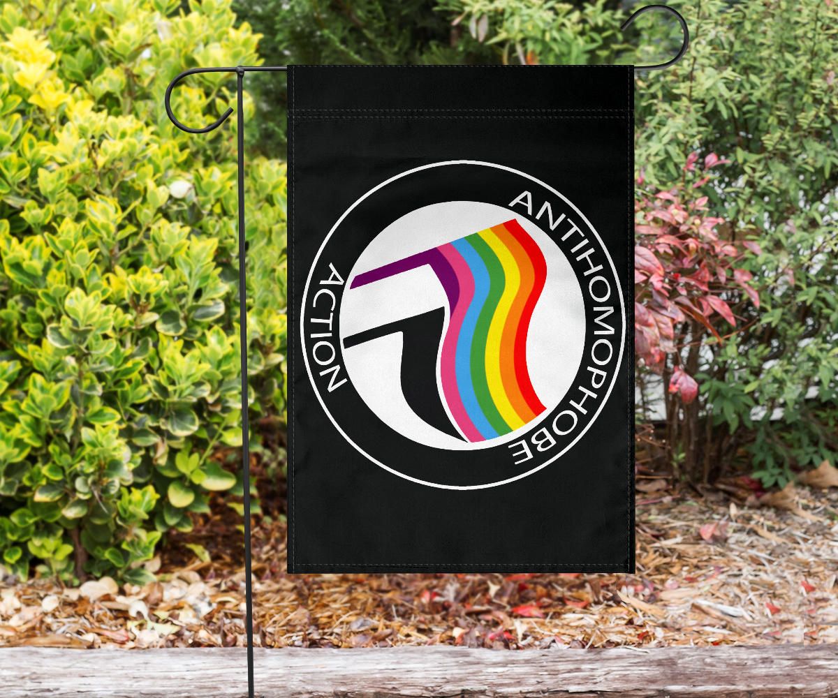 Anti Homophobe Action Flag Support LGBT Pride Banner CCAH Anti Homophobia Antifa