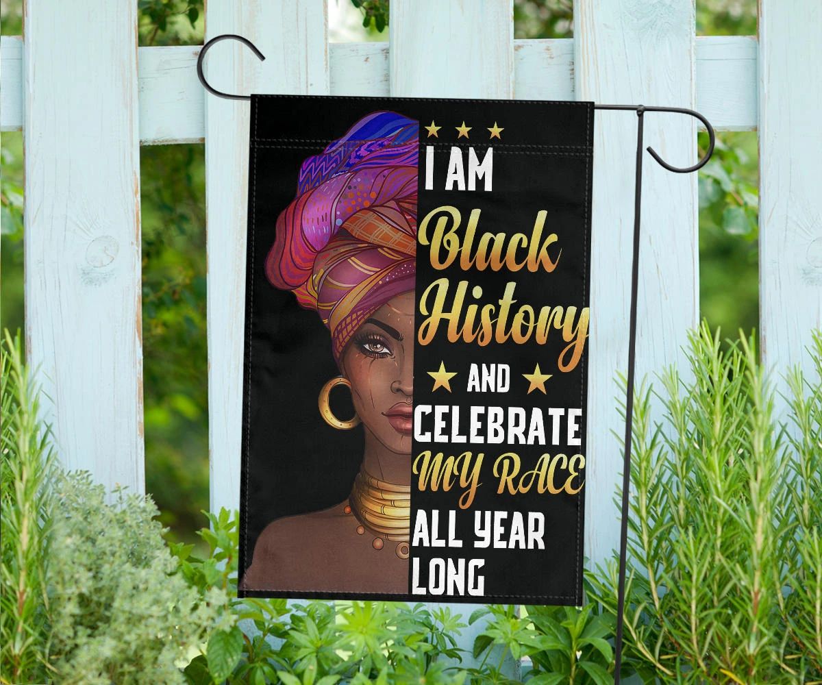 Black History Month Flag I Am Black History Women African American History Month Pride