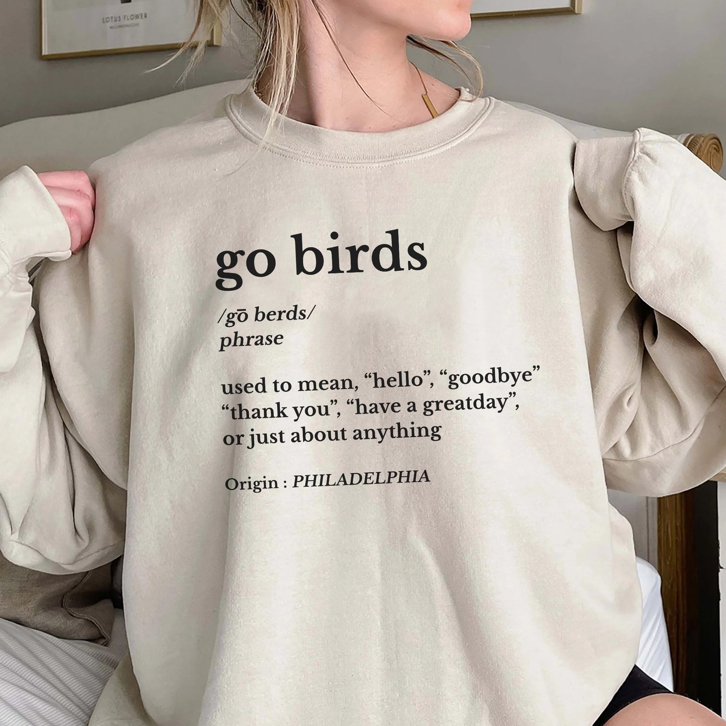 Go Birds Dictionary Shirt, Used to mean Hello Goodbye Thank you Have A Greatday, Trending Unisex Tee Shirt, Unique Shirt Gift, Go Birds Tee