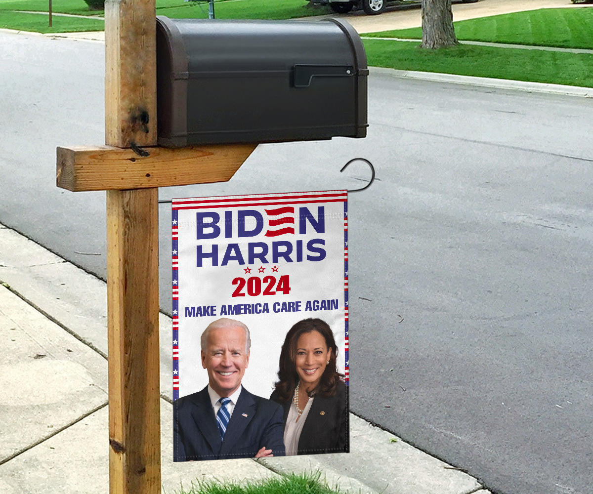 Biden Harris 2024 Make America Care Again Flag Biden Harris Merch 2024 Presidential Election