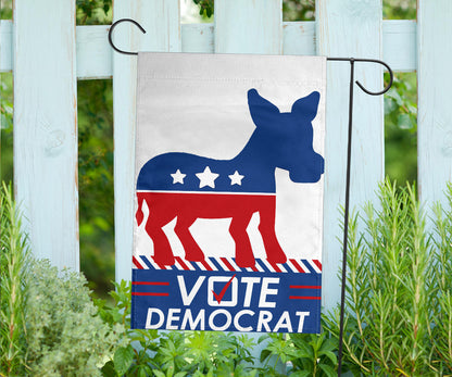 Vote Democrat Flag Presidential Election Political Vote Blue For Democrats Banner