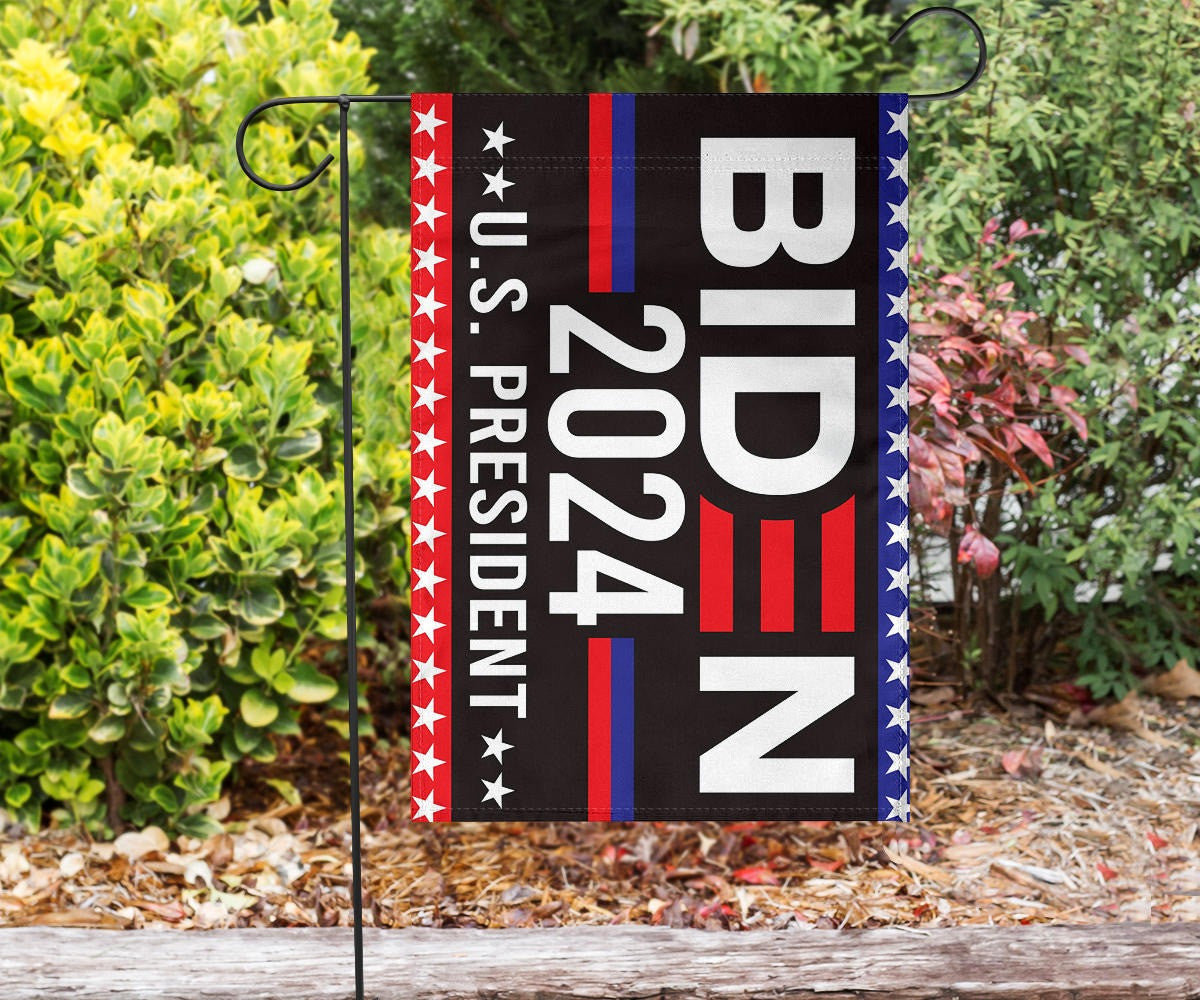 Biden 2024 US President Flag Re-Elect Biden For President Political Merchandise