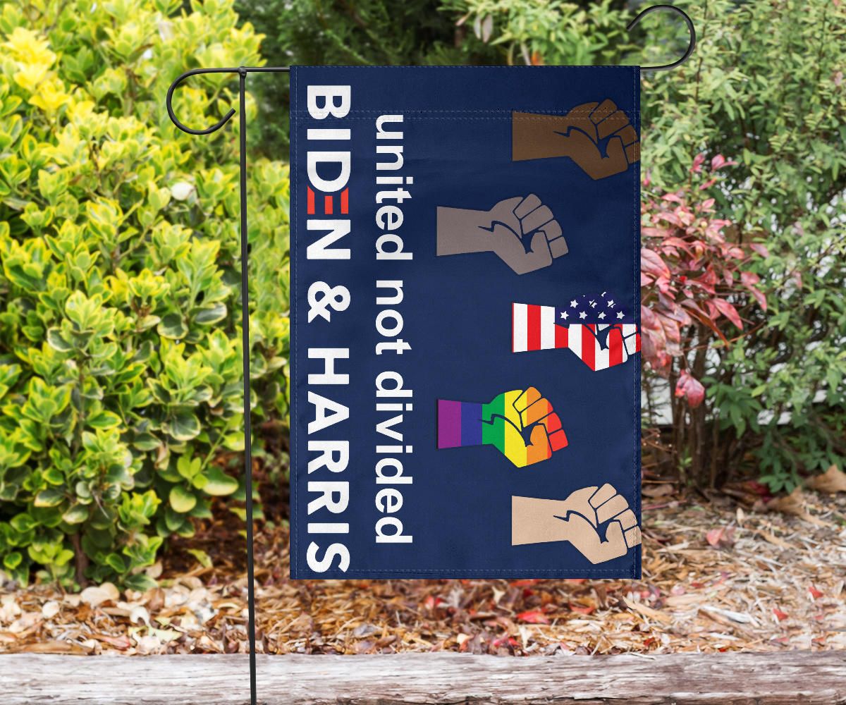 United Not Divided Biden And Harris Flag Patriotic LGBT Voters Biden Political Lawn Flags