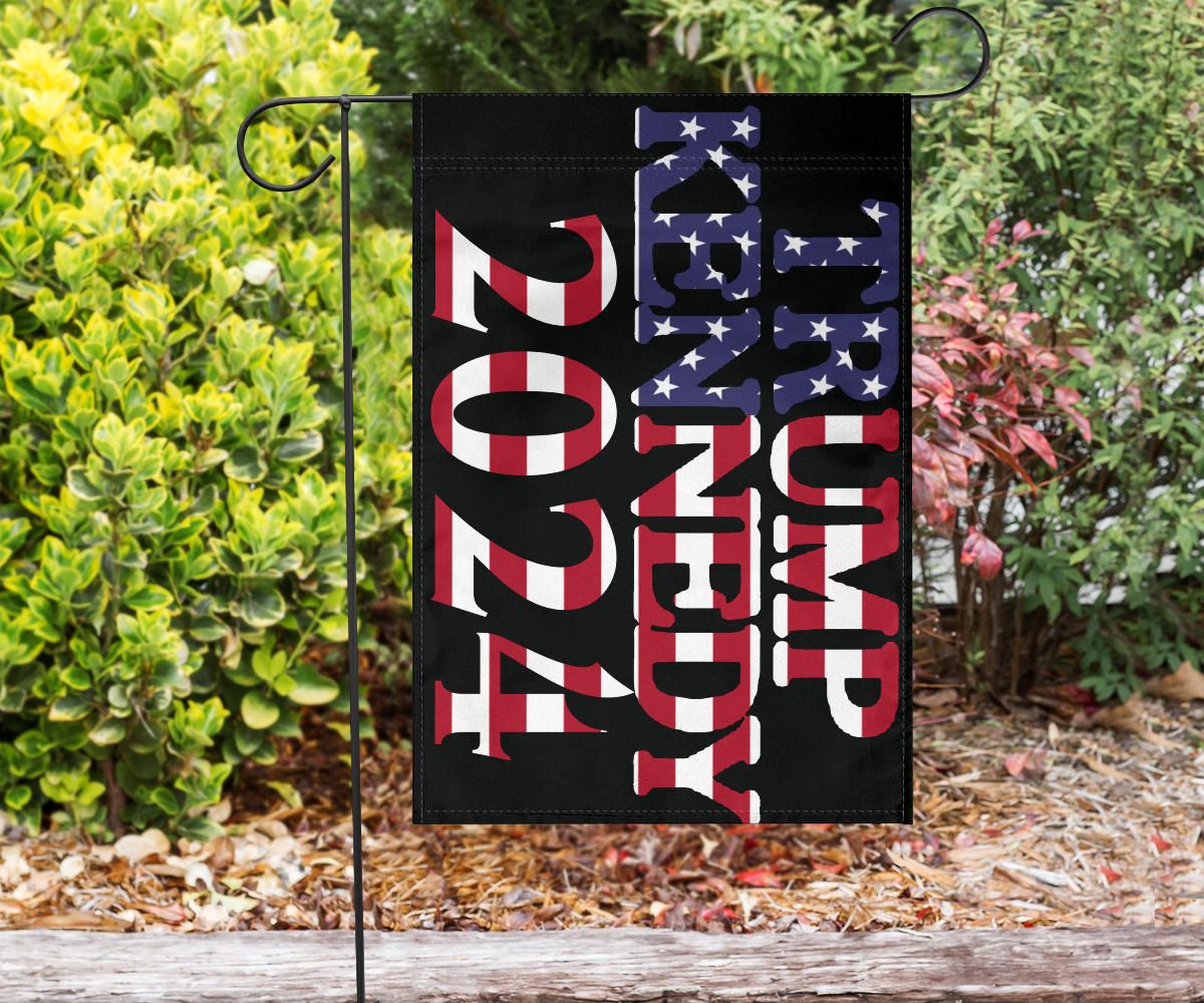 Trump 2024 Jfk Jr Flag America Stars Welcome Garden Flag Decorative House Flags