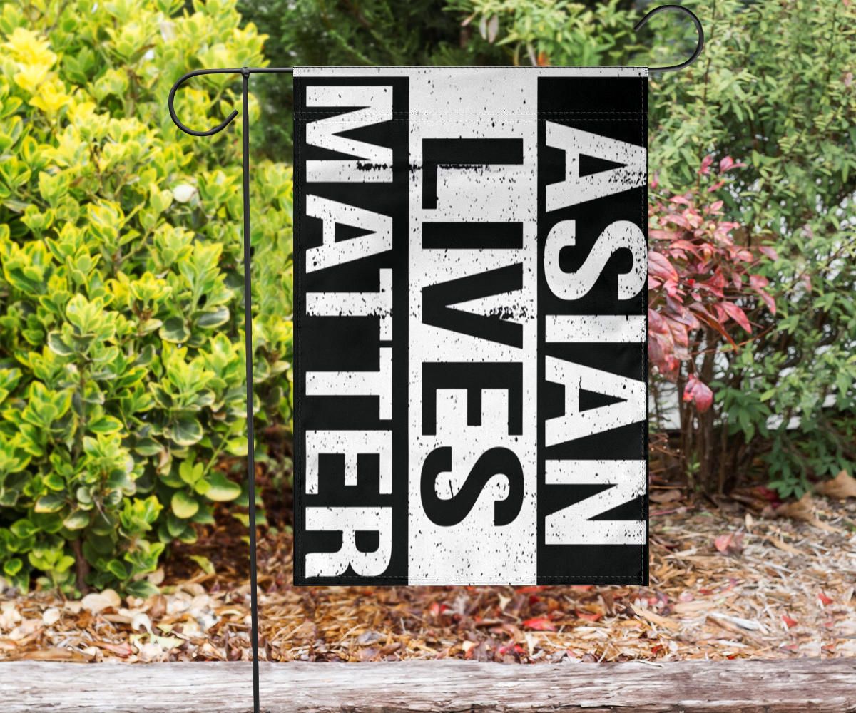 Asian Lives Matter Flag Love Is Love Stop AAPI Hate Is A Virus Anti Racism Flag Decor