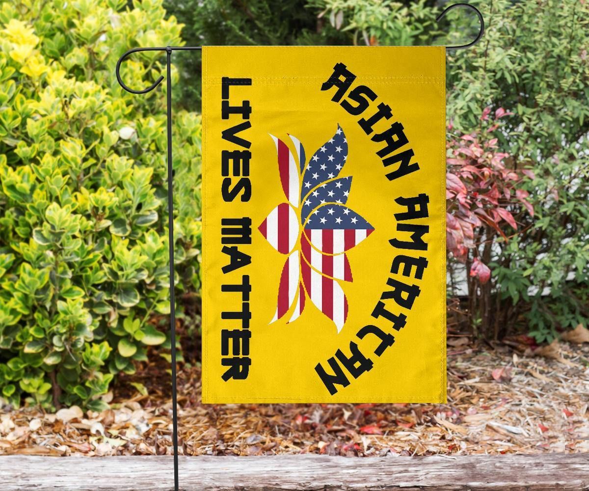 Asian American Lives Matter Flag Stop AAPI Hate Hate Is A Virus Asian Lives Matter Decor