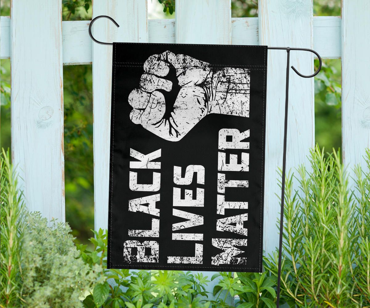 Black Lives Matter Flag Blm Fist Home Decor