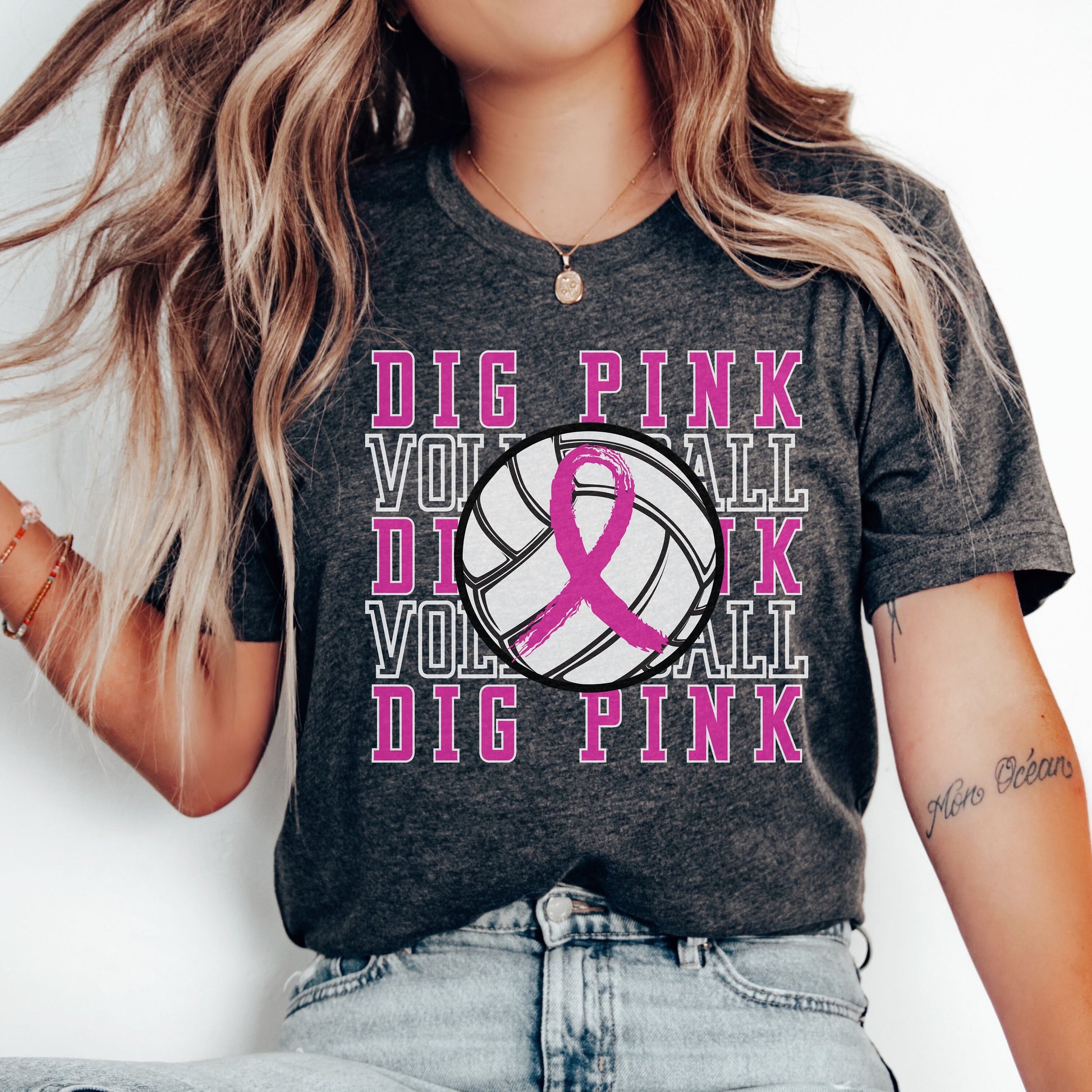 Dig Pink Volleyball Shirt, Breast Cancer Awareness Volleyball Shirt, Together We Fight Tshirt, Cancer Awareness Shirt