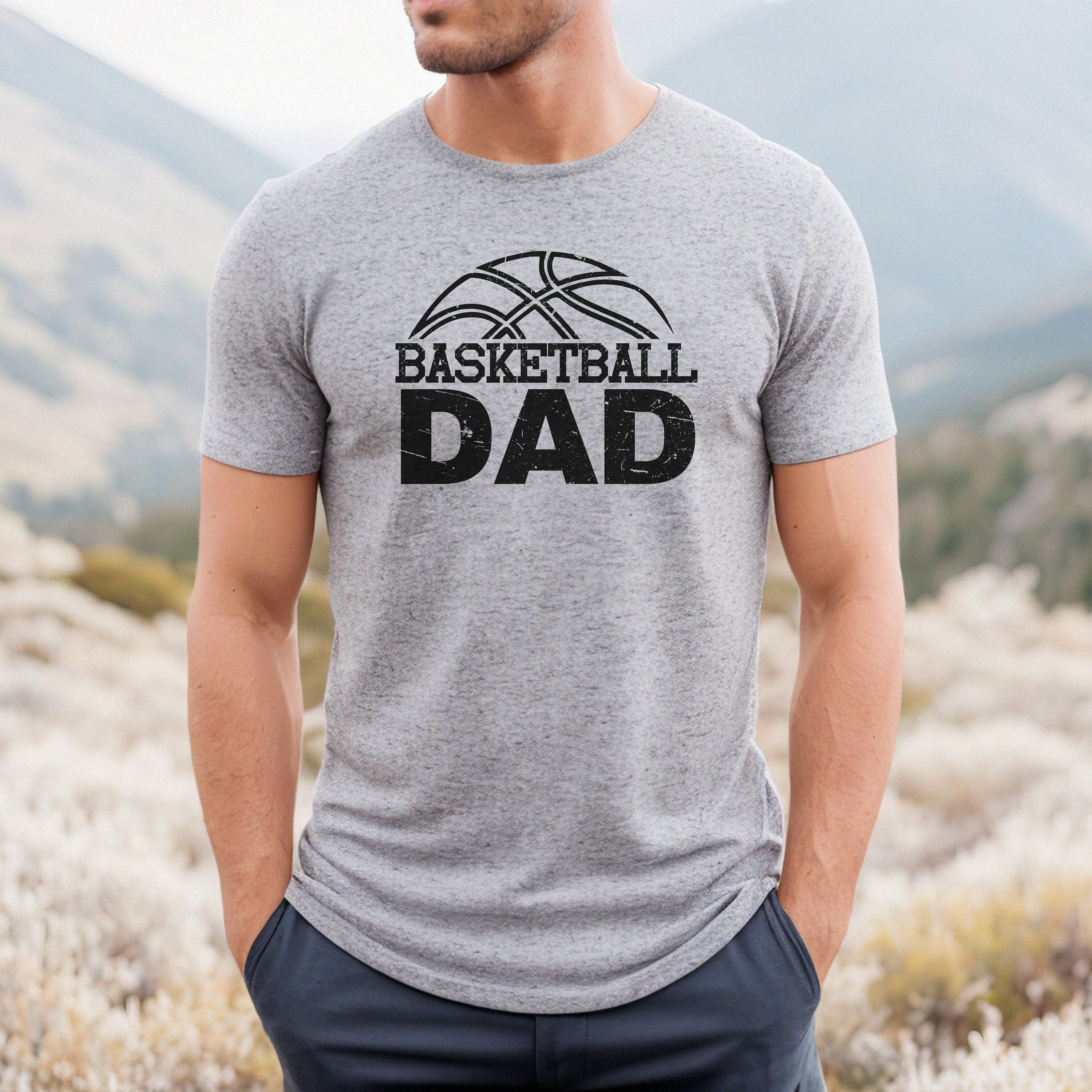 Dad Basketball Shirt, Basketball dad t shirt, Love Basketball tee, cool basketball shirt, proud basketball dad t-shirt, Red Basketball Shirt