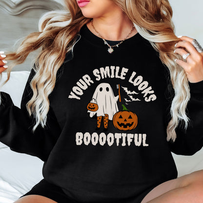 Pediatric Dentist Crewneck , Your Smile Looks Bootiful, Dental Assisant Tee, Spooky Dental Hygienist Sweater