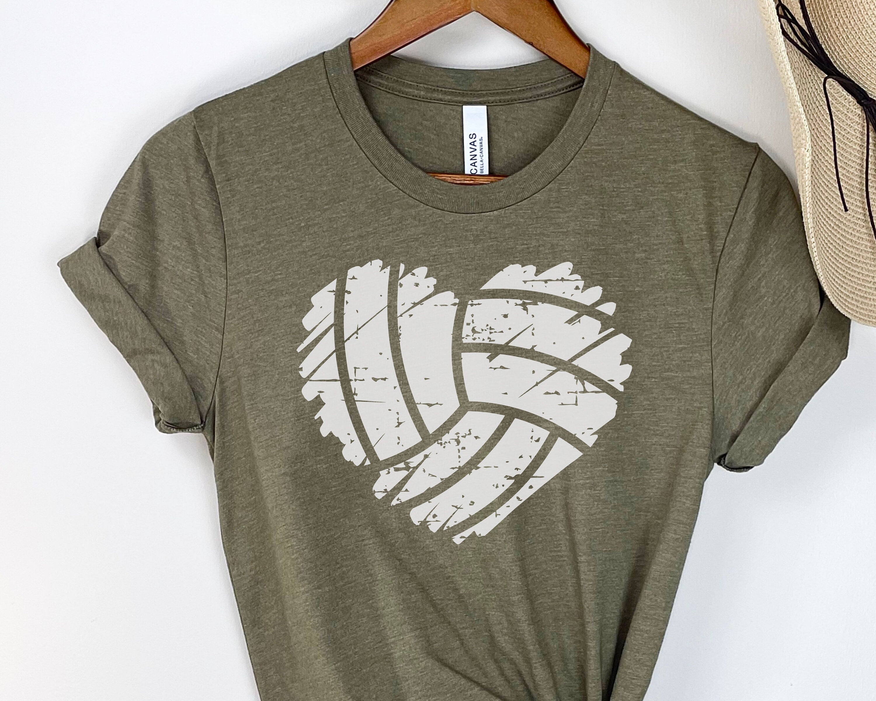 Custom Volleyball Number Shirt, Personalized Volleyball Mom Shirt, Volleyball Team Shirt, Cute Volleyball Heart Shirt, Volleyball Team 2M