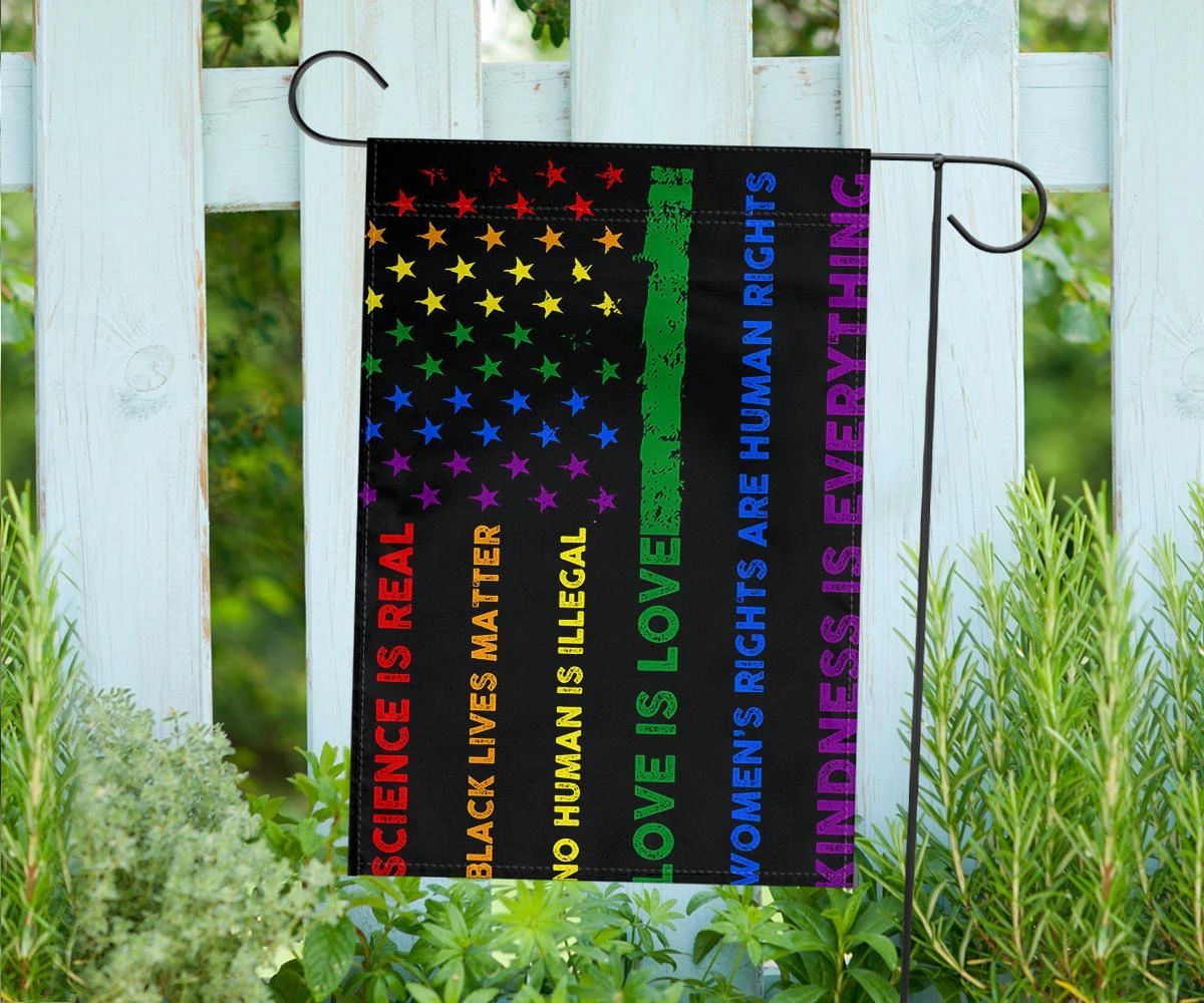 American LGBT Pride Flag Scacience Is Real Black Lives Matter Gay Flag For Pride Parade