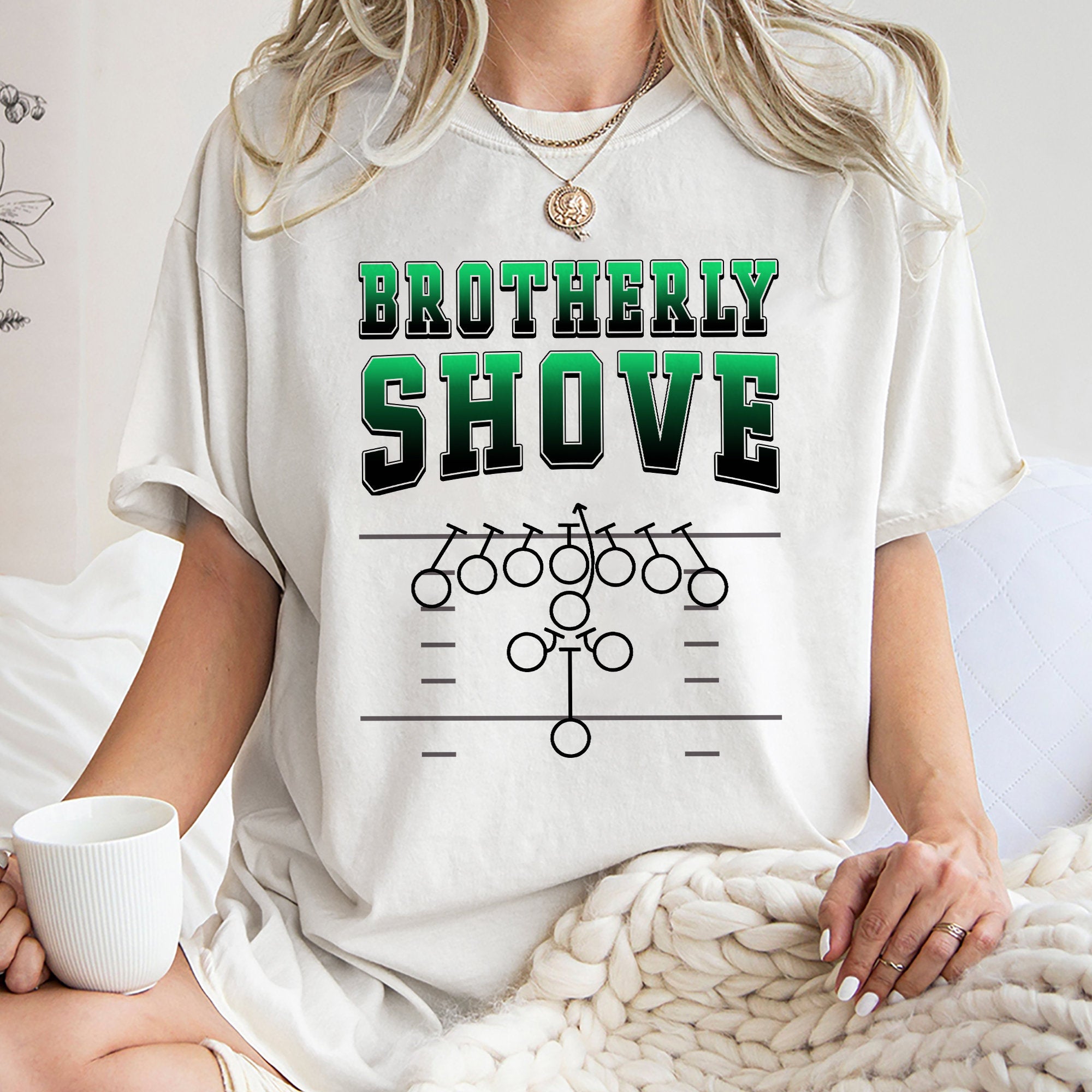 Brotherly Shove Shirt, Trending Unisex Tee Shirt, Unique Shirt Gift For Football Fan, Brotherly Shove Football Sweatshirt Hoodie