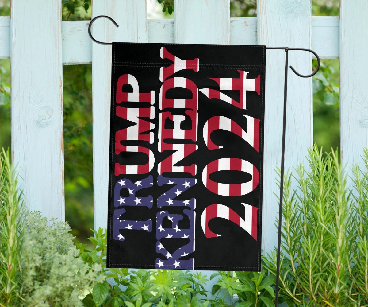 Trump 2024 Jfk Jr Flag America Stars Welcome Garden Flag Decorative House Flags